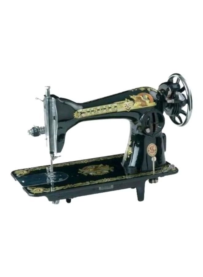 SINGER Electric Sewing Machine with Storage Box – Black/Gold Portable Stitching Machine - Image 1